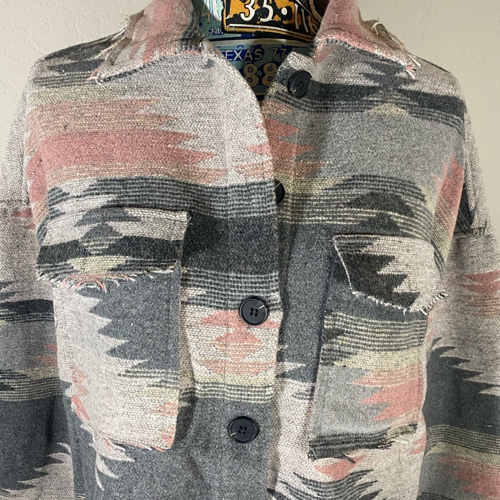 Pink Aztec Jacket - Picture 7 of 16
